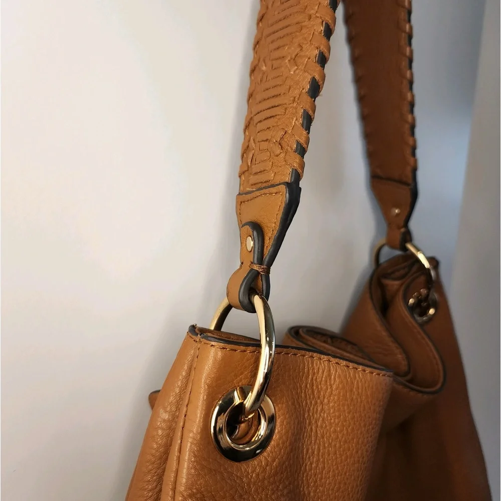 Vince Camuto Soft Genuine Pebbled Leather Large Hobo/Shoulder Bag - Picture 9 of 15